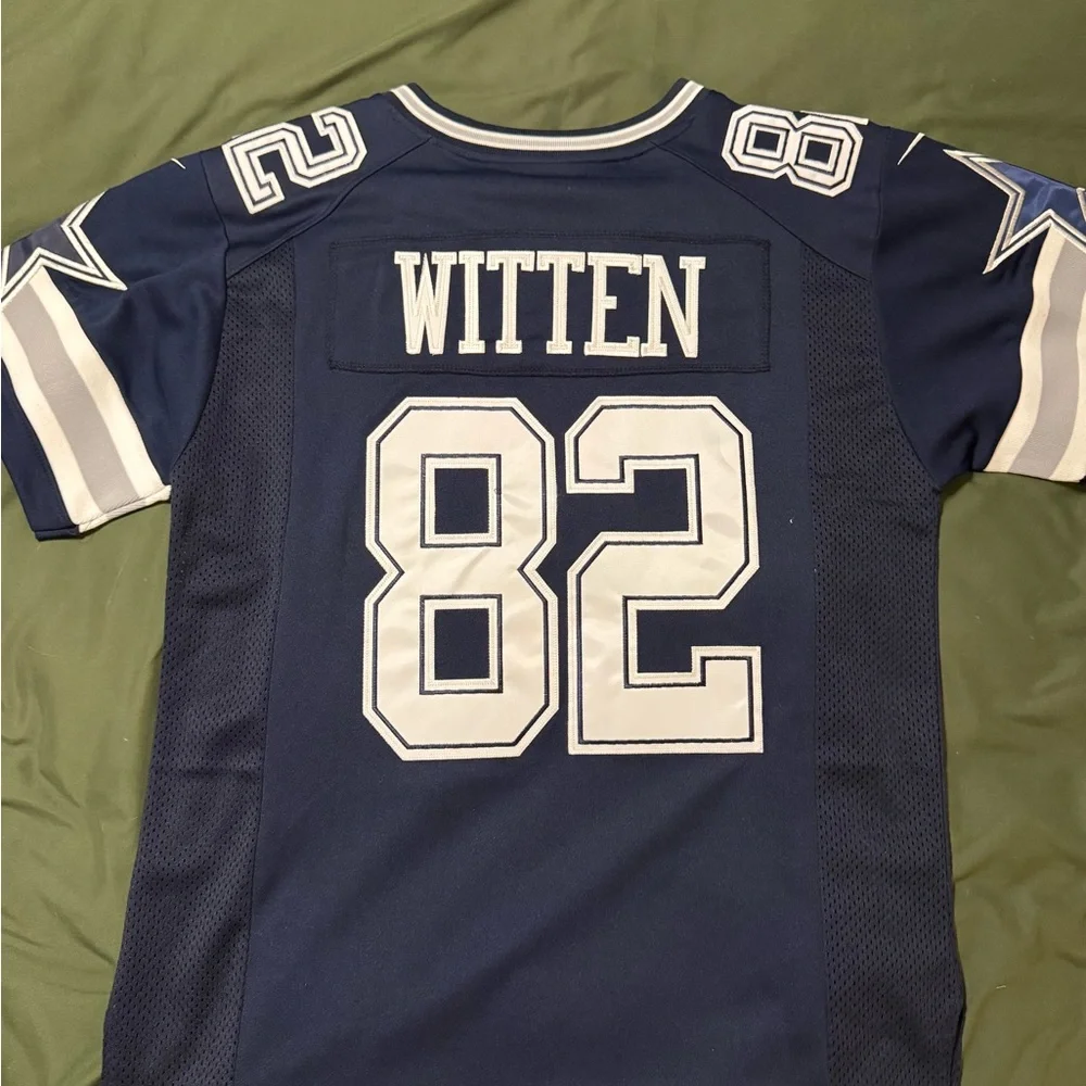 Nike Navy and White Cowboys Jersey- Witten/82 SOLD - Picture 2 of 4